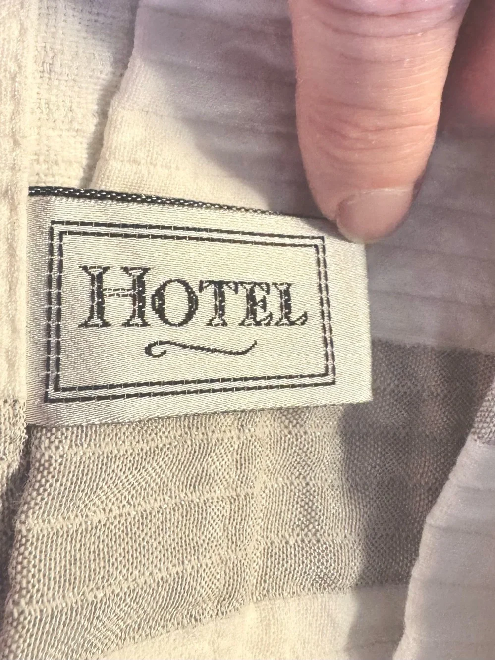 Hotel Brand, Classic Cotton Shower Curtain